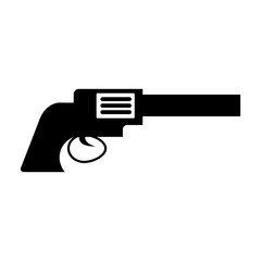 cowboy gun isolated icon vector illustration design