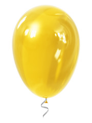 Yellow inflatable air balloon