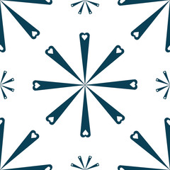 EPS10 file. Seamless floral geometric pattern. Vintage background.