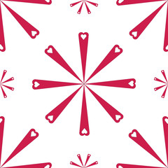 EPS10 file. Seamless floral geometric pattern. Vintage background.