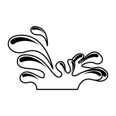 splash juice isolated icon vector illustration design