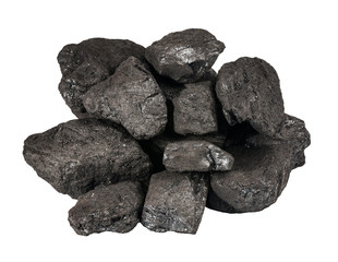 Pile of black coal