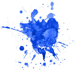 Colorful abstract watercolor texture stain with splashes and spatters. Modern creative watercolor background for trendy design.