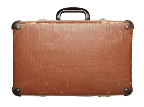 Vintage brown suitcase