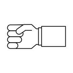 hand human isolated icon vector illustration design