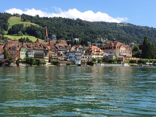 Lake And Swiss Architecture