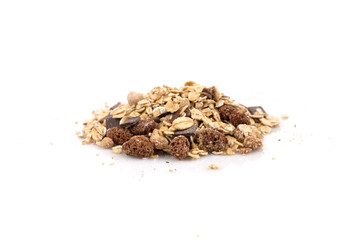 Healthy oat granola muesli cereals
