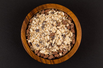 Healthy oat granola muesli cereals