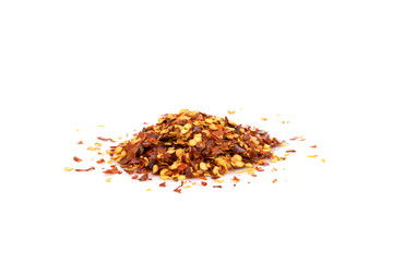 Pile of a crushed red pepper