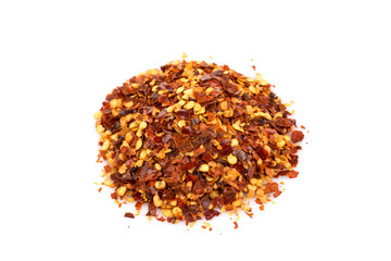 Pile of a crushed red pepper