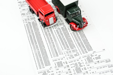 Digital tachograph print out day shift