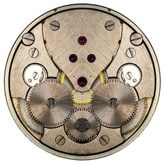 clockwork old mechanical  watch, high resolution and detail