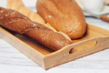 loaves, a fresh loaf of bread
