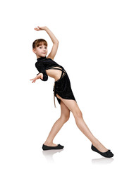 Young girl dancing