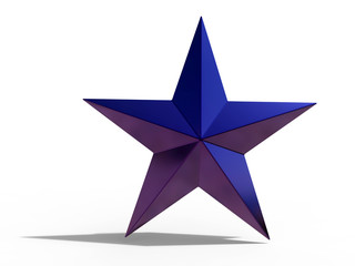Purple shaded star