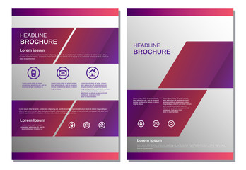 Naklejka premium Template layout for magazine brochure flyer vector