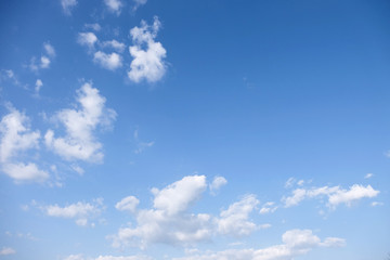 Blue sky with clouds background