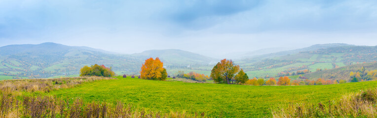 Naklejka premium Autumn mountain panorama