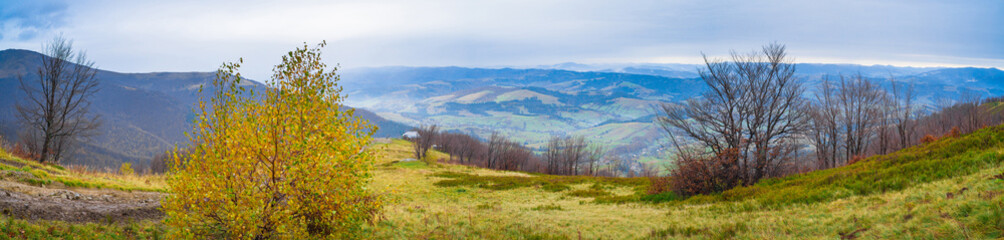 Autumn mountain panorama