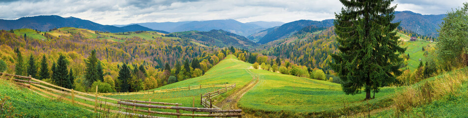 Autumn mountain panorama
