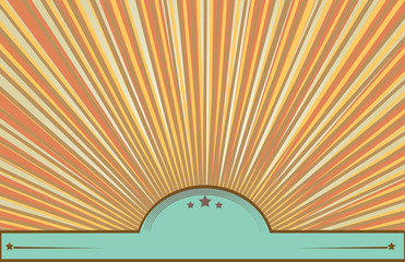 Vintage rays background