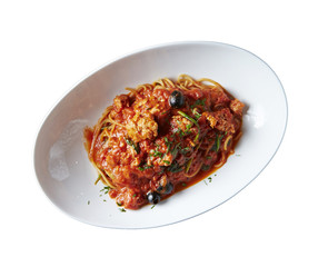 Tomato sauce spaghetti 