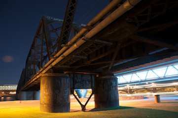 Fototapeta na wymiar Illuminated Bridge