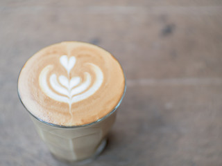 Coffee cup on a table.