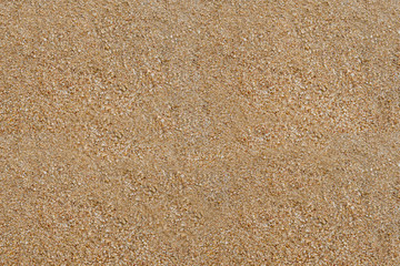 Top view of sand texture background on beach.
