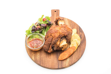 Crispy pork knuckle or German Pork Hocks