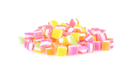 Fototapeta na wymiar Yelly sweet candy on white background
