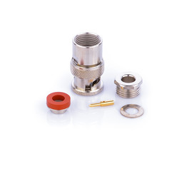 bnc connector isolated on white background