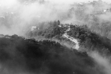 Fototapeta na wymiar Fog Mountain