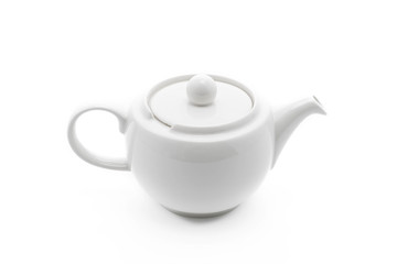 white tea pot