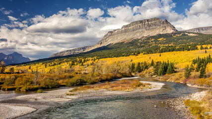 Montana Landscape in Fall, taken at the entrance of Glacier National Park 
