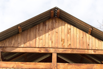 wooden roof as background