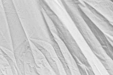 Fototapeta na wymiar wrinkled white cloth as background