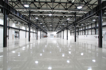 New modern storehouse, background for industry