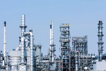Petrochemical plant, oil refinery factory