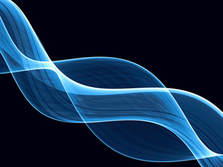 Fractal wave - abstract digitally generated image