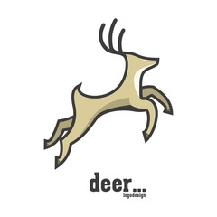 Deer Leaping Logo