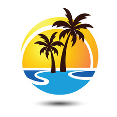 Fototapeta na wymiar Summer logo vector