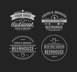 Vintage logo. Coffee shop template. Restaurant label.