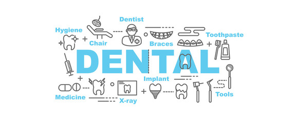 dental vector banner
