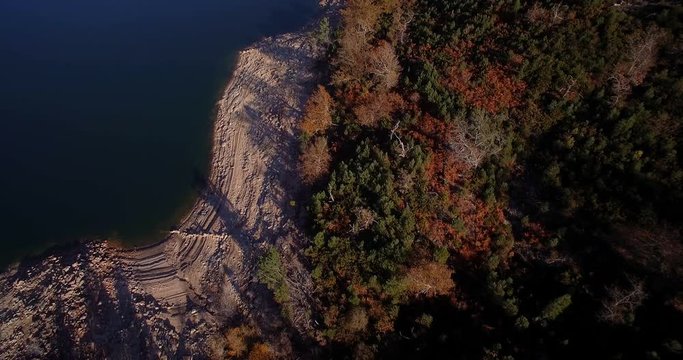 Aerial, Flight Over Rio Homem, Portugal - Native Material, straight out of the cam
