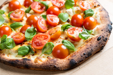 tasty pizza on a the table