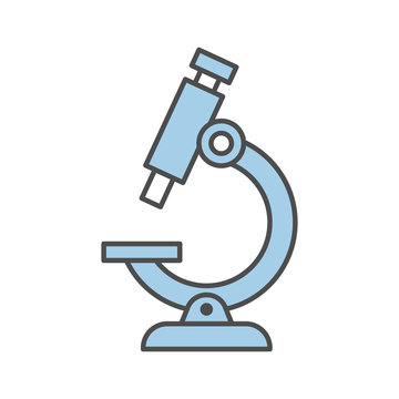Isolated microscope icon on white background