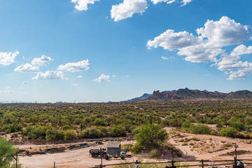Clouds in the Desert in Arizona