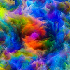 Fototapete Gemixte farben Fortschritt der virtuellen Leinwand