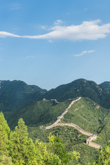 the Great Wall is generally built along an east-to-west line across the historical northern borders of China.